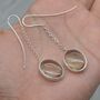 Green Amethyst 925 Silver Earrings: February Birthstone, thumbnail 4 of 7