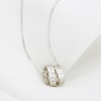 Personalised Silver Narrative Scroll Necklace, 2 of 8