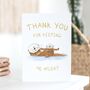 'Keeping Me Afloat' Otter Thank You Card, thumbnail 5 of 5