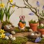 Handmade Felt Easter Beatrix Bunny Decoration, thumbnail 4 of 5