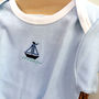 Baby Vest With Embroidered Boat, thumbnail 2 of 3