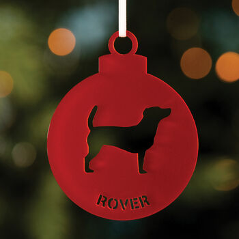 Personalised Pet Christmas Tree Decoration, 3 of 6