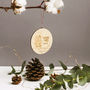 Love Winter Personalised Christmas Tree Ornament, thumbnail 3 of 4