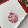 'Cherry Cupcake' Letterpress Card, thumbnail 2 of 6