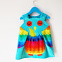 Rainbow Owl Girls Dress, thumbnail 5 of 6