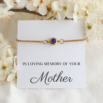 Loss Of Mum Gift, Sympathy Gift Birthstone Bracelet, 11 of 12