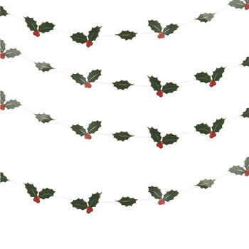 Garland Foiled Holly Leaves, 2 of 2