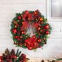 Festive Light Up Christmas Wreath, thumbnail 5 of 7