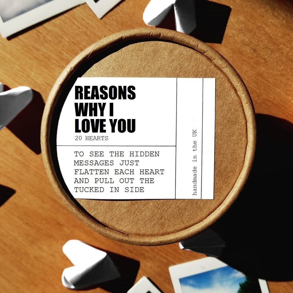 Origami 'Reasons Why I Love You' Pot, 1 of 7