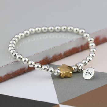 Personalised Tess Gold Plated Star Bracelet, 2 of 4