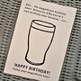 'The Magnificent Birthday Beer!' Joke Birthday Card, thumbnail 3 of 4