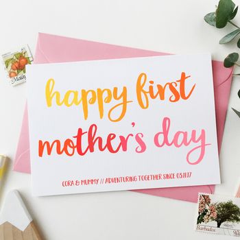 Personalised First Mother's Day Card, 2 of 2