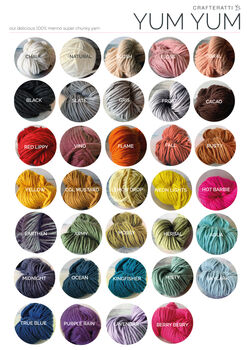 Ripple Merino Wool Beanie Hat Diy Knitting Kit, 9 of 9