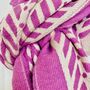 Pink And Cream Reversible Super Soft Scarf, thumbnail 4 of 6