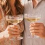 Personalised Champagne Saucer Set Of Two, thumbnail 1 of 3