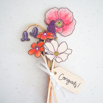 Bouquet Of Wooden Wildflowers, 12 of 12