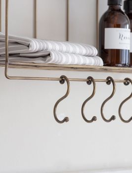Industrial Wire Wall Shelf With Hooks, 2 of 2