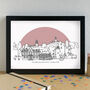 Shetland Islands Skyline Travel Art Print Unframed, thumbnail 2 of 5