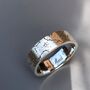 Custom Men's Star Map Engagement And Wedding Ring, thumbnail 4 of 8
