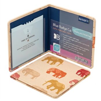 Blue Badge Parking Permit Wallet In Elephants, 5 of 6