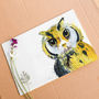 Inky Owl Glass Worktop Saver, thumbnail 6 of 6