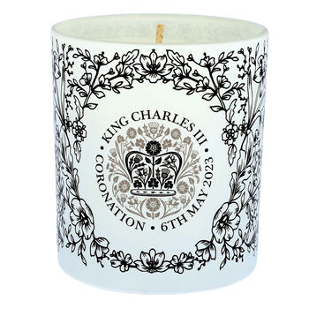 Black Line Floral King's Coronation Natural Candle, 2 of 6