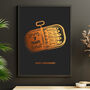 Personalised 7th Copper Anniversary Sardine Print, thumbnail 1 of 12