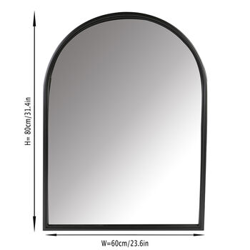 Minimalist Arched Iron Mirror, 2 of 4