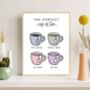 The Perfect Cup Of Tea Kitchen Print, thumbnail 1 of 2