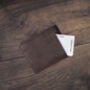 Men's Dark Brown Wallet Luxury Italian Leather Bifold Rfid Protected, thumbnail 8 of 8