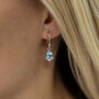 Blue Topaz Teardrop Earrings, thumbnail 1 of 2