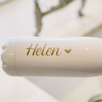 Personalised Luxury Water Bottle With Script Name, 2 of 2