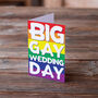 Big Gay Wedding Day Card Rainbow Same Sex Marriage, thumbnail 3 of 3