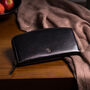 Italian Leather Curved Zipped Purse 'Ponticelli', thumbnail 11 of 12