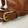Caramel Tan Leather Backpack Medium, thumbnail 4 of 5