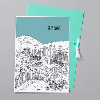 Personalised Brisbane Print, 7 of 10