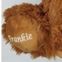 Personalised Highland Cow Brown Large Soft Plush Toy, thumbnail 3 of 7
