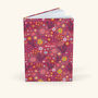 Floral Dark Pink Hardback A5 Notebook, thumbnail 11 of 11