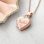 Personalised 18ct Gold Plated Heart Locket, thumbnail 2 of 10