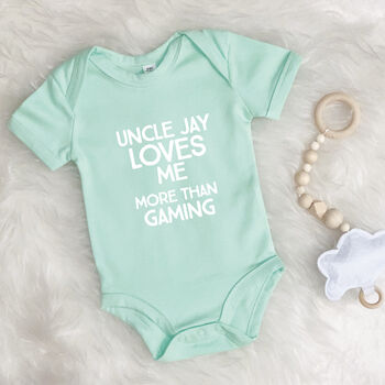 Loves Me More Than Personalised Babygrow, 6 of 10