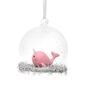 Pink Narwhal Dome Christmas Bauble Tree Decoration, thumbnail 2 of 2