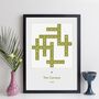 Personalised Family Names Contemporary Crossword Print, thumbnail 5 of 11