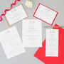 Red Heart Wedding Invitation And RSVP, thumbnail 4 of 4