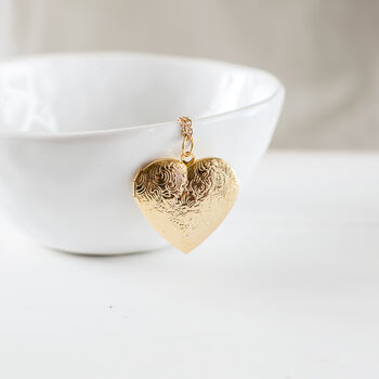 Floral Heart Locket Necklace, 2 of 7