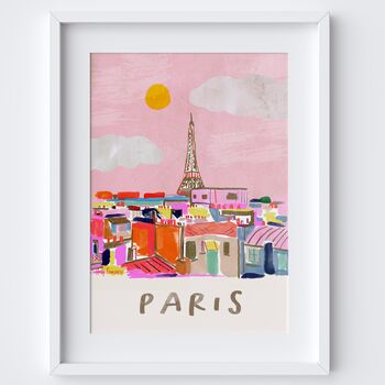 Paris Rooftops French Landmark Travel Print, 4 of 4