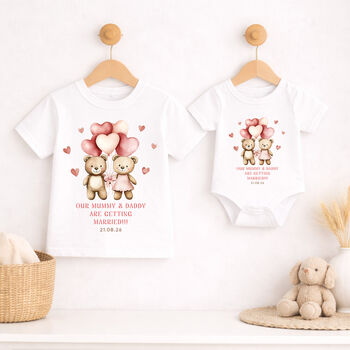 Personalised Wedding Announcement Kids T Shirt, 4 of 9