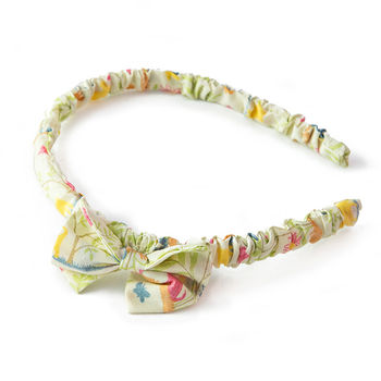 Hairband Liberty Fabric With Bow, 5 of 7