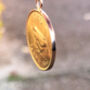 Solid Gold English Farthing Necklace, thumbnail 7 of 8