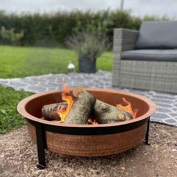 Hand Hammered Copper Fire Pit, 2 of 6