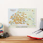 Personalised European Football Grounds Scratch Poster, thumbnail 1 of 7